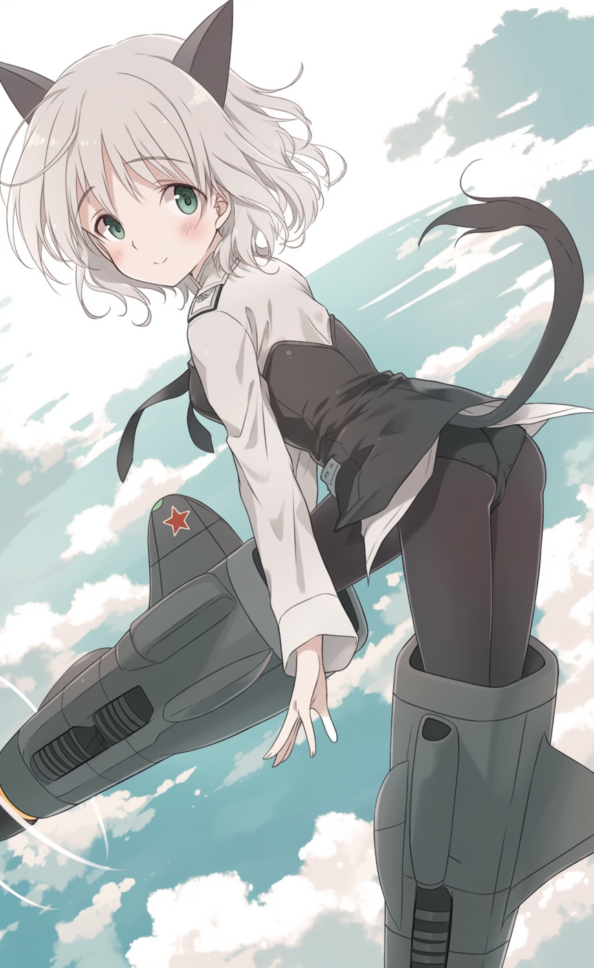 サーニャ, オラーシャ, 猫耳, 優しい, 銀髪